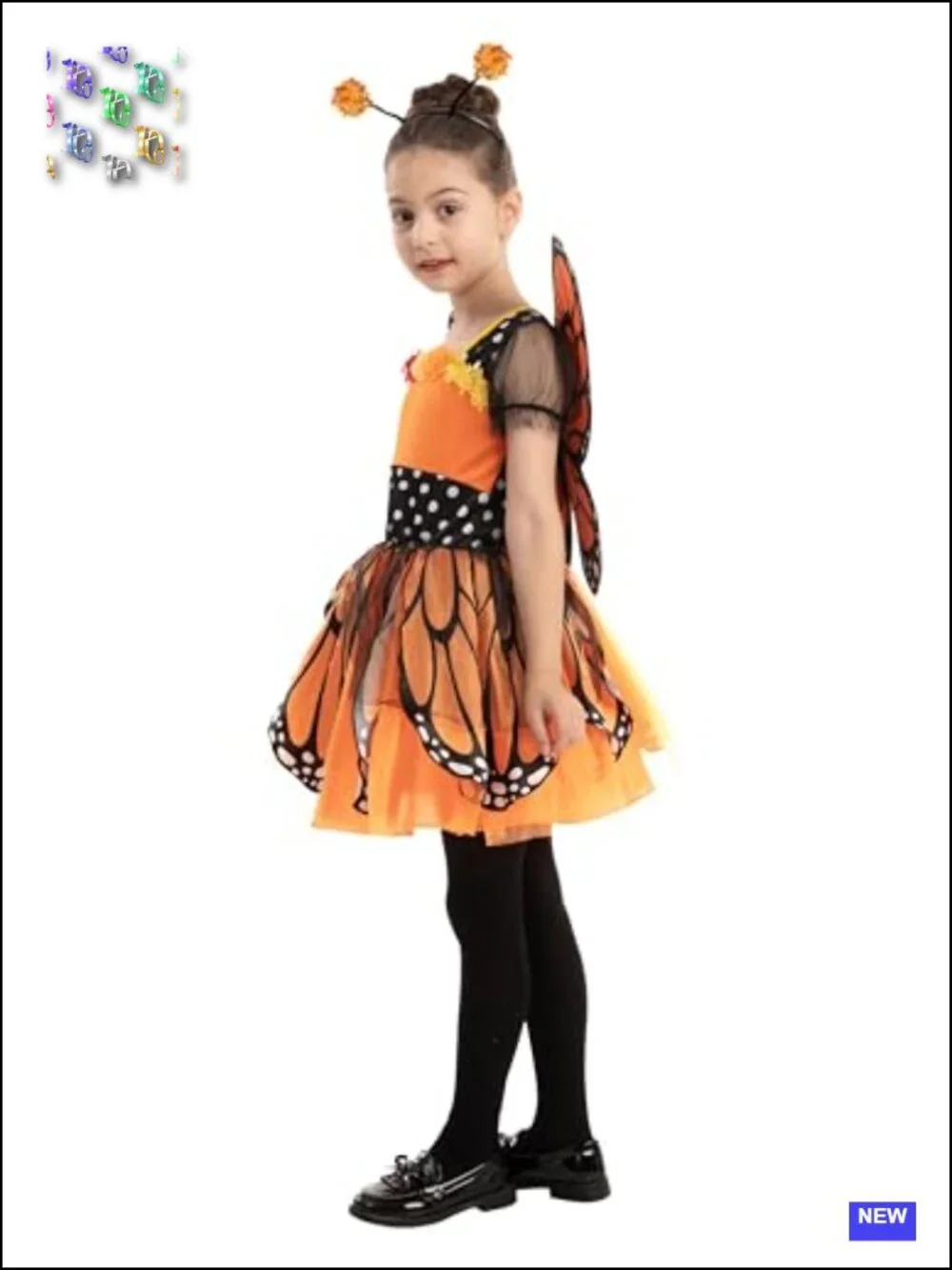Spooktacular Creations Girl's Butterfly Costume with Wings and Headband for